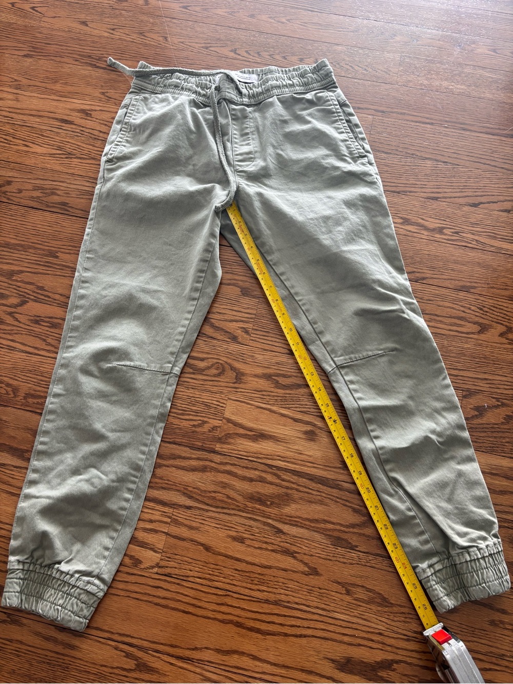 Zara Kids Olive Green Drawstring Jogger Pants